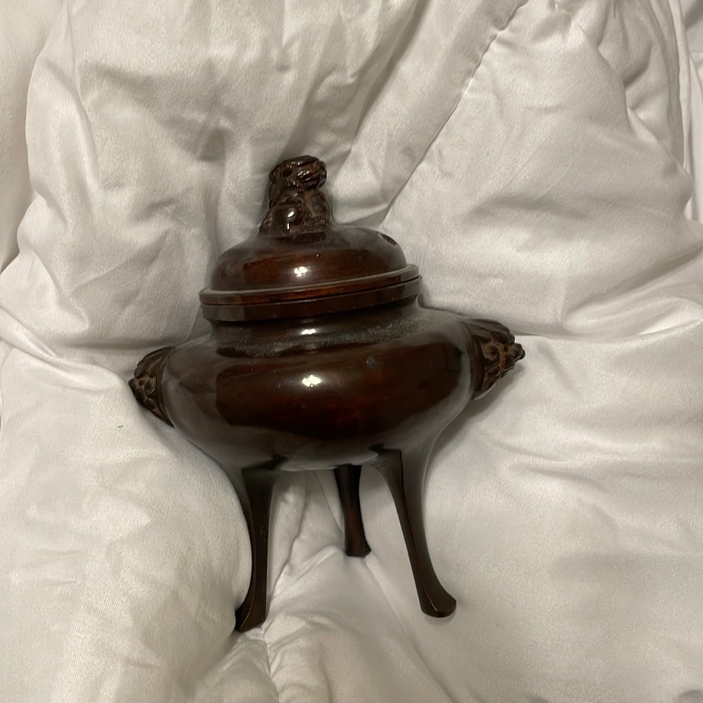 Copper incense holder